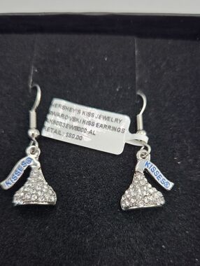 Hershey Kiss Earrings With Swarovski Crystals